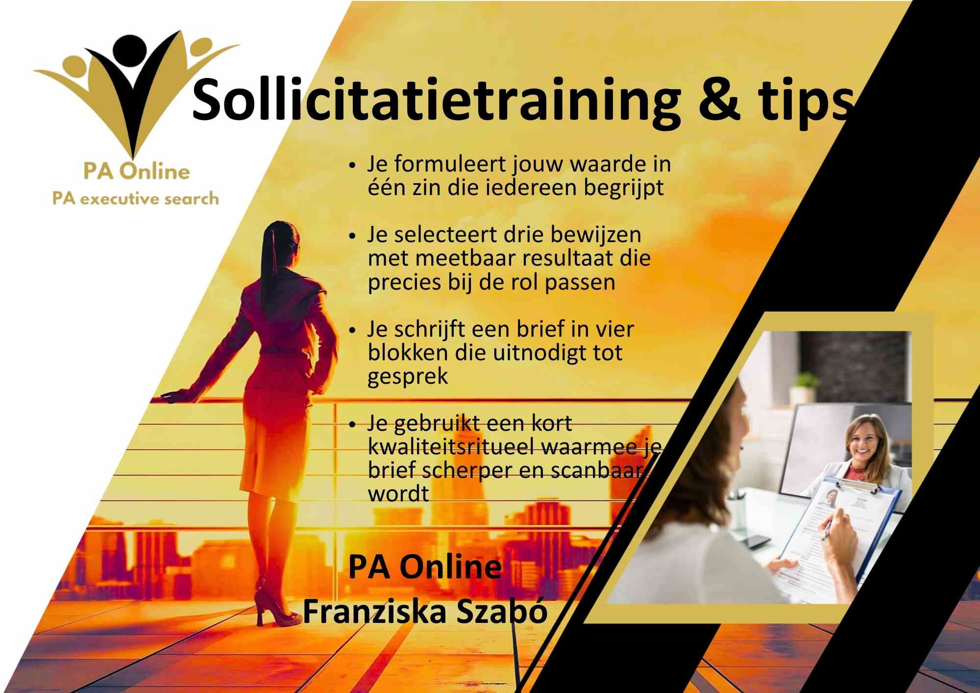 Sollicitatietraining en tips