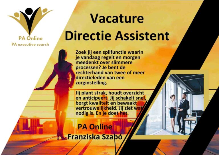 Vacature Directie Assistent
